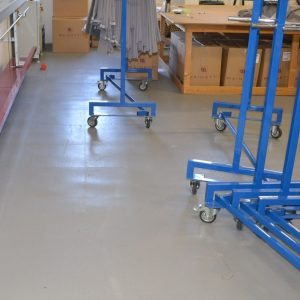 Pvc Industrial Flooring Jointlessly Laid As Industrial Floor